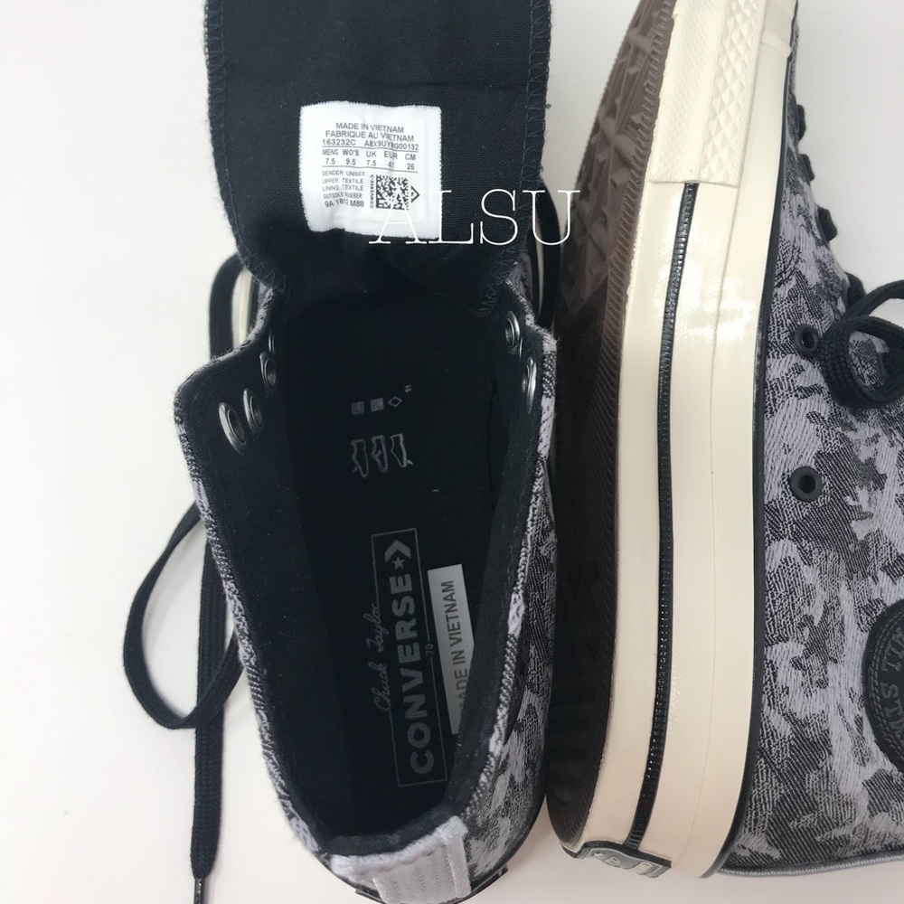 Converse Chuck 70 HI Wolf Grey Black W AUTHENTIC - Picture 8 of 8